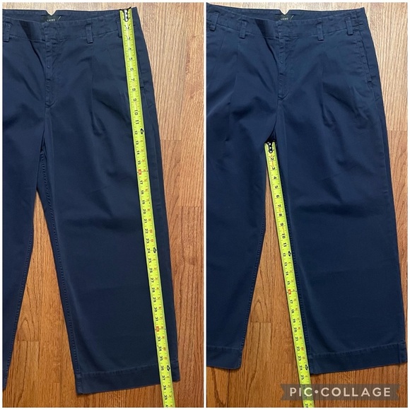 NWT J. Crew Chino cotton double pleated crop pants size 16 - Picture 12 of 14